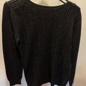 Black sparkly sweater, Banana Republic, size L